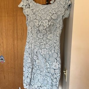 Light blue lace dress